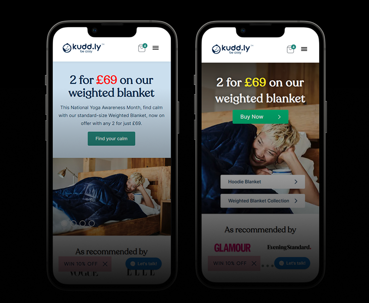 Optimising Homepage for Campaign Traffic